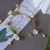 Lily Valley Bracelet Handmade Jewelry Floral Resin Wedding
